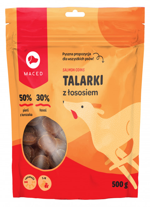 MACED Talarki z łososia - przysmak dla psa - 500 g - Galeria zdjęcie 1