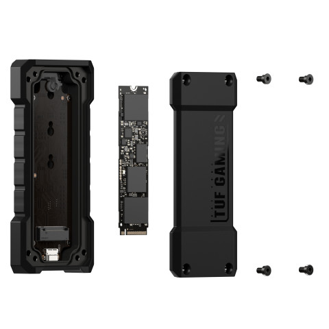 Obudowa na dysk zewnętrzny SSD Asus TUF Gaming A2 Czarny (90DD02X0-M09000) - Galeria zdjęcie 13