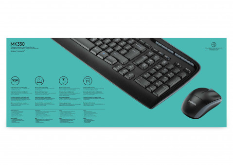 Zestaw Klawiatura + Mysz Logitech MK330 Combo, bezprzewodowy - Galeria zdjęcie 6