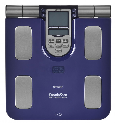 Waga z analizatorem składu ciała Omron Body Comp Monitor BF511 Blue HBF-511B-E - Galeria zdjęcie 3