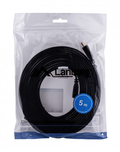 LANBERG KABEL HDMI V2.0 4K M/M 5M FLAT - Galeria zdjęcie 5