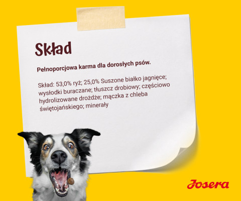 JOSERA Jagnięcina z ryżem - sucha karma dla psa - 12,5kg + GRATIS - Galeria zdjęcie 10