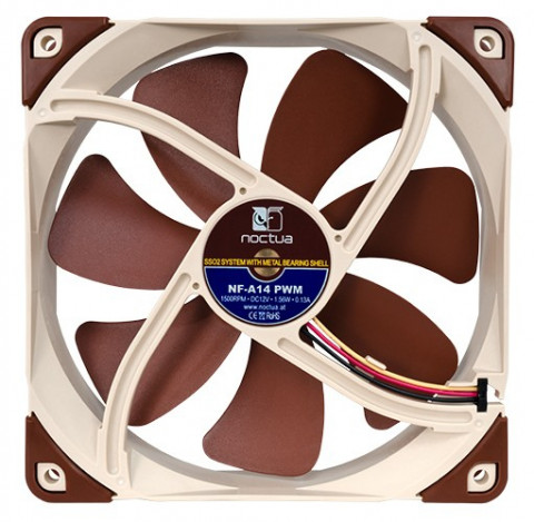 Wentylator NOCTUA 140mm NF-A14 PWM SSO2, AAO Frame - Galeria zdjęcie 4