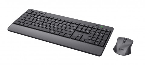 Klawiatura i mysz TRUST TREZO WIRELESS DESKSET ECO US (24529) - Galeria zdjęcie 5