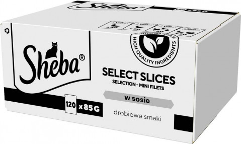 SHEBA Select Slices Drobiowe smaki - mokra karma dla kota - 120x85 g - Galeria zdjęcie 1