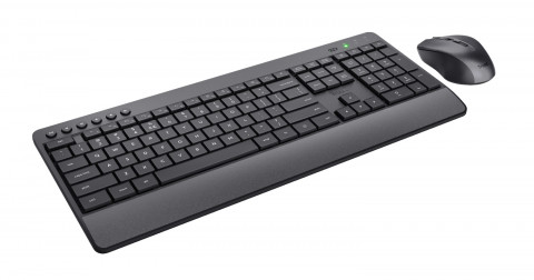 Klawiatura i mysz TRUST TREZO WIRELESS DESKSET ECO US (24529) - Galeria zdjęcie 3