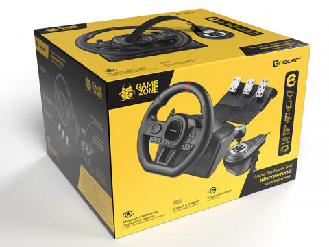 TRACER KIEROWNICA SIMRACER MANUAL GEARBOX 6 IN 1 - Galeria zdjęcie 10