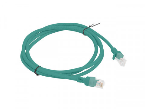 PATCHCORD KAT.5E UTP 1.5M ZIELONY FLUKE PASSED LANBERG 10-PACK - Galeria zdjęcie 2