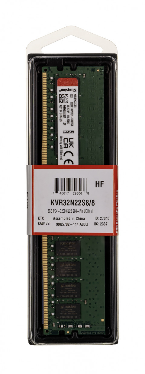 KINGSTON DDR4 8GB 3200MT/s CL22 DIMM - Galeria zdjęcie 4
