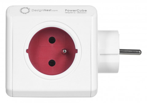 Allocacoc Przedłużacz PowerCube Original USB Red - Galeria zdjęcie 4