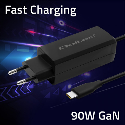 QOLTEC ŁADOWARKA SIECIOWA 90W GAN | 5-20V | 3-4.5A - Galeria zdjęcie 3