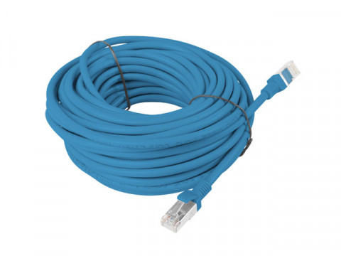 Lanberg Patchcord RJ45 kat. 6 UTP 15m niebieski - Galeria zdjęcie 2