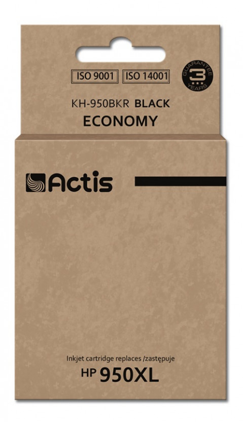 Actis KH-950BKR Tusz do drukarki HP, Zamiennik HP 950XL CN045AE; Standard; 80 ml; czarny. - Galeria zdjęcie 1
