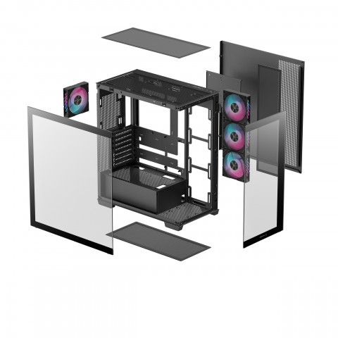 Obudowa DeepCool CG580 4F czarna - Galeria zdjęcie 14
