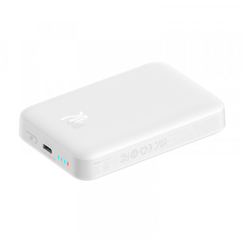 Powerbank Baseus Magnetic Mini Air Wireless 10000mAh 20W+kabel USB C-USB C (biały) - Galeria zdjęcie 8