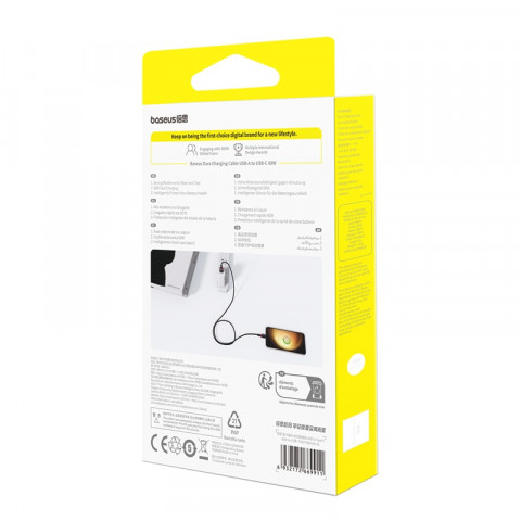 Kabel Baseus Dura USB-Typ C 60W 1m (czerwono-czarny) - Galeria zdjęcie 7