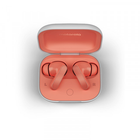 Słuchawki BT Moto buds Wireless Earbuds, Coral Peach - Galeria zdjęcie 3