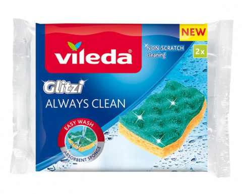 Zmywak wiskozowy Vileda Glitzi Always Clean 2 szt. - Galeria zdjęcie 1