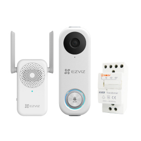 Zestaw dzwonek WiFi + gong CS-DB1C Kit - Galeria zdjęcie 1