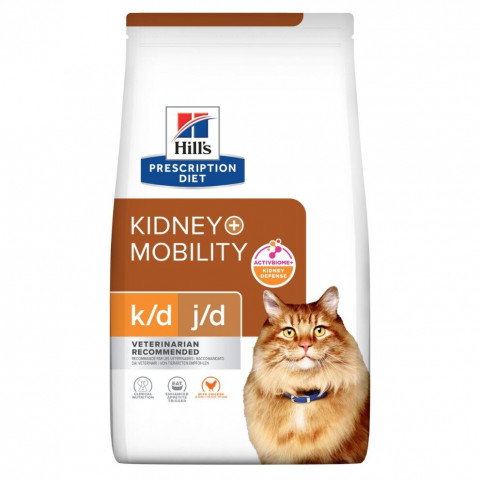 HILL'S PD K/D Kidney + Mobility Chicken - sucha karma dla kota - 3 kg - Galeria zdjęcie 1