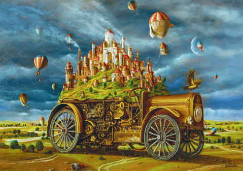 Puzzle Good Loot Imagination Puzzle: Arkadiusz Dzielawski Wielka Przeprowadzka 1000 elementów - Galeria zdjęcie 2