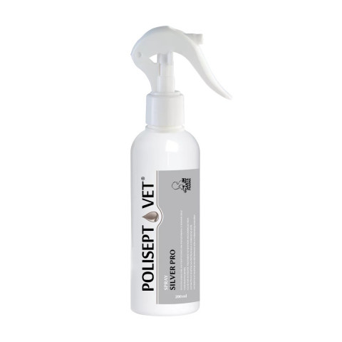 JM SANTE Polisept Vet Spray Silver Pro - spray na rany dla psa i kota - 200 ml - Galeria zdjęcie 2