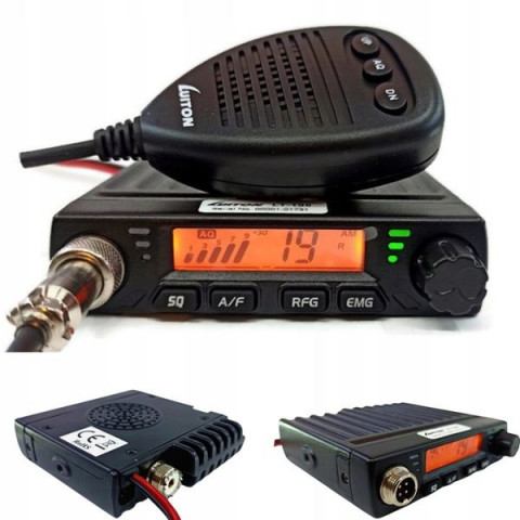 CB Radio LUITON LT-198 Mini ASQ 12V/24V z wtykiem do zapalniczki AM FM - Galeria zdjęcie 1