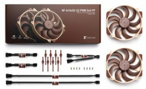 Wentylatory NOCTUA 140mm NF-A14x25r G2 PWM Sx2-PP - Galeria zdjęcie 4