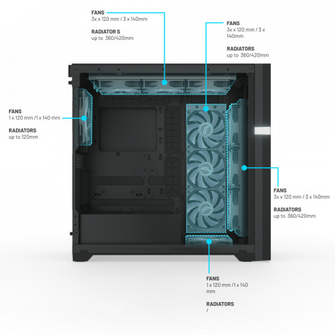 Obudowa Valkyrie VK02 LCD (VK-CASE02LCD) - Galeria zdjęcie 9