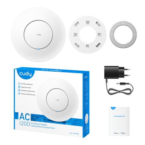 Access Point CUDY AP1300 AC1200 Dual Band Wi-Fi 1xGigabit Mesh - Galeria zdjęcie 6