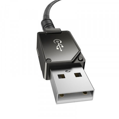 Kabel Baseus Unbreakable USB-IP 2.4A 1m (czarny) - Galeria zdjęcie 3
