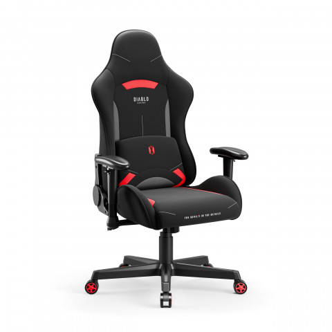 Fotel gamingowy DIABLO X-ST4RTER fotel czarno-czerwony - Galeria zdjęcie 2