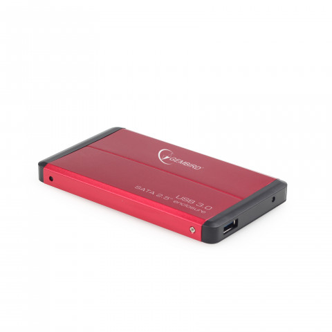 GEMBIRD OBUDOWA USB 3.0 2.5" SATA CZERWONA - Galeria zdjęcie 1