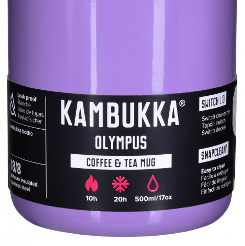Kambukka kubek termiczny Olympus 500ml - Violet - Galeria zdjęcie 7