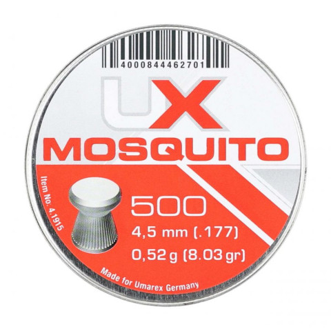 Śrut 4,5 mm UMAREX Mosquito płaski molet. 500szt - Galeria zdjęcie 1
