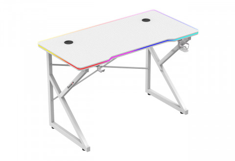 Biurko gamingowe Huzaro Hero 1.7 RGB White - Galeria zdjęcie 5