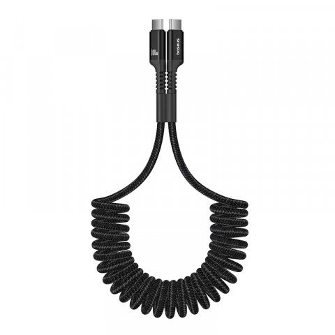 Kabel Baseus Fish-Eye Typ C-Typ C 100W 1m (czarny) - Galeria zdjęcie 1