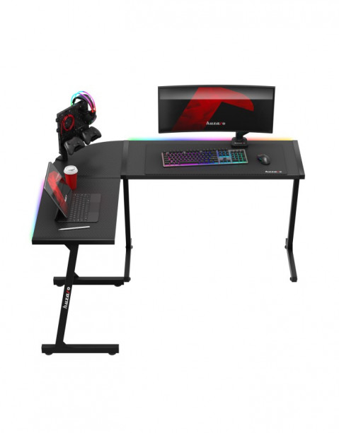 Biurko gamingowe Huzaro Hero 6.0 Black RGB - Galeria zdjęcie 8
