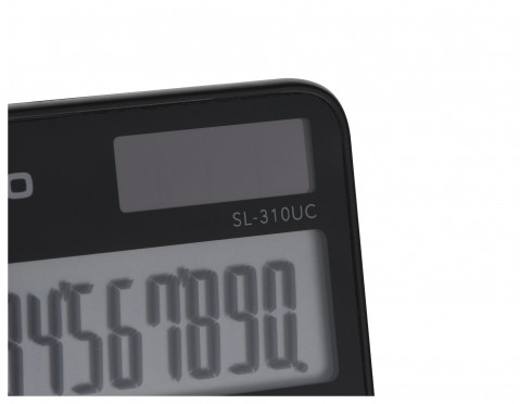 CASIO KALKULATOR KIESZONKOWY SL-310UC-BK CZARNY, 10 CYFROWY WYŚWIETLACZ - Galeria zdjęcie 5