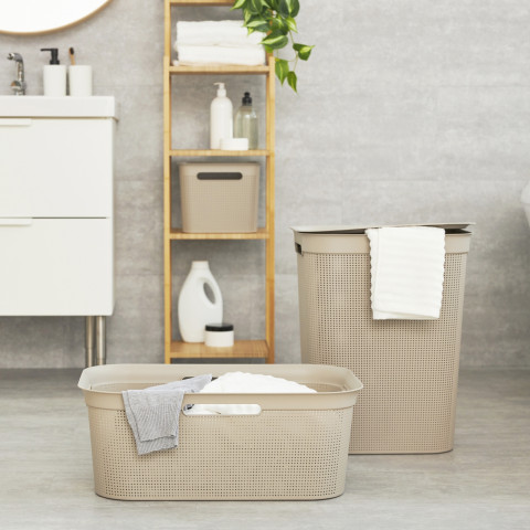 ROTHO Brisen Cappuccino - kosz na pranie - 50l - Galeria zdjęcie 3