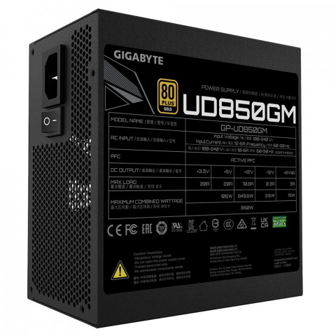 Zasilacz Gigabyte UD850GM 850W 80+ Gold - Galeria zdjęcie 5