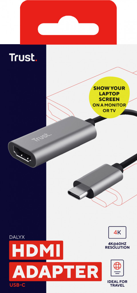 Adapter TRUST DALYX USB C HDMI (23774) - Galeria zdjęcie 7