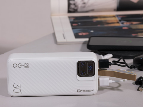 TRACER POWERBANK BLAZE 30000MAH 65W BIAŁY - Galeria zdjęcie 2