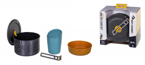 Zestaw garnków SEA TO SUMMIT Frontier UL 1P 3 Piece 2L Pot w/ M Bowl and Ins Mug - Galeria zdjęcie 1