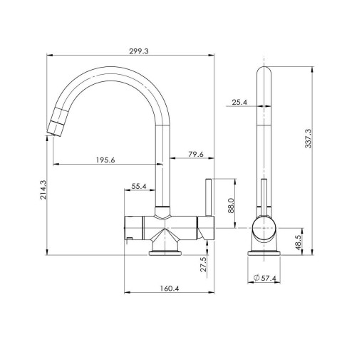 System filtrujący wodę kranową Dafi Flow Comfort D-1 z baterią trójdrożną VITO (chrom) - Galeria zdjęcie 5
