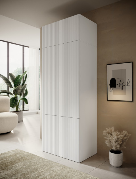 Szafa PAFOS 2D NADSTAWKA 90x55,5x45 biały mat - Galeria zdjęcie 6