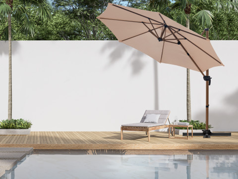 Parasol ogrodowy ROMA S beż - Galeria zdjęcie 8