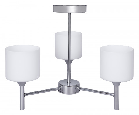 Żyrandol klasyczna lampa sufitowa wisząca Activejet MIRA Chrom potrójna 3xE27 do salonu - Galeria zdjęcie 1