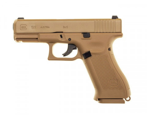 Pistolet wiatrówka Glock 19X 4,5 mm coyote BB CO2 - Galeria zdjęcie 3