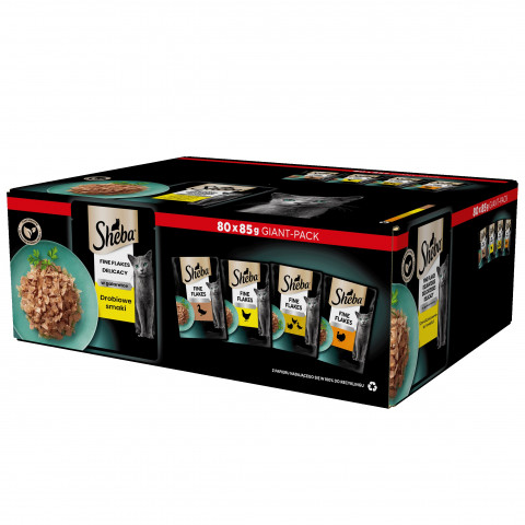 SHEBA Delicacy Drobiowe Smaki w galaretce - mokra karma dla kotów - 80x 85 g - Galeria zdjęcie 1